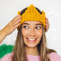 Chunky Knit Crown For Birthdays And Christmas, thumbnail 3 of 9