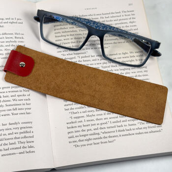 Best Dad In The World Personalised Leather Bookmark For Father's Day, 7 of 7
