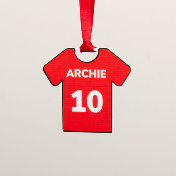 Personalised Football Shirt Bauble Decoration, 4 of 8