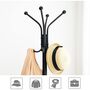Coat Tree Rack Coat Stand Free Standing Clothes Stand, thumbnail 6 of 9