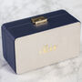 Dad's Luxury Blue Faux Leather Trio Watch Box, thumbnail 6 of 12