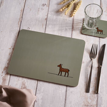 Woodland Collection Placemats, Mixed Set Of Four, 5 of 9