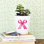 Personalised Pink Bow Mother's Day Plant Pot, thumbnail 2 of 2