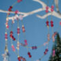 Pink And Reds Christmas Garland, Crystal Beaded, thumbnail 6 of 7