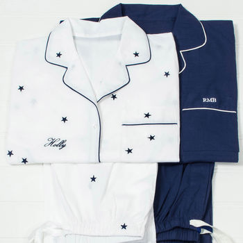 Personalised Women's Star Cotton Pyjamas, 10 of 11