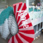 Custom Red And Pink Stripe Christmas Stocking, thumbnail 4 of 4