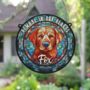 Labrador Fox Red Memorial Suncatcher, thumbnail 6 of 6