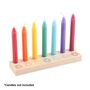 Seven Chakras Wooden Candle Holder, thumbnail 2 of 3