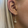 Sterling Silver Ball Drop Hook Earrings, thumbnail 3 of 6