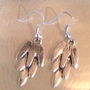 Silver Feather Necklace And Earring Set, thumbnail 4 of 5