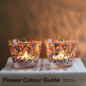 Multicoloured Blossom Hand Painted Tea Light Holders, 4 of 9