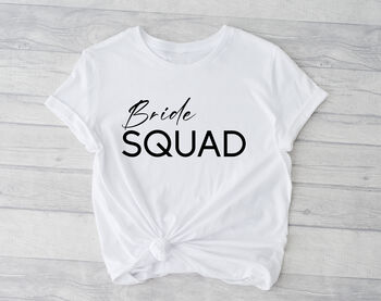 Bride Squad Tshirt In Grey, 4 of 5