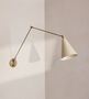 Vincent Wall Light, Cream Shade, thumbnail 1 of 5
