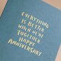 'Better Together…Happy Anniversary' Card, thumbnail 2 of 2