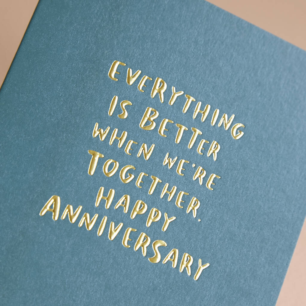 'Better Together…Happy Anniversary' Card By Raspberry Blossom ...