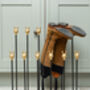 Brass Bee Welly Boot Stand Brass Hares, thumbnail 4 of 7