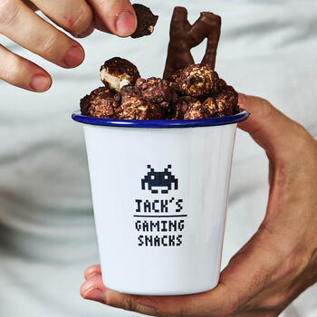 Personalised Enamel Gaming Snack Bowl, 3 of 4