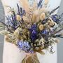 Wedding Dried Flower Bouquet Meadow Blues Left, thumbnail 3 of 5