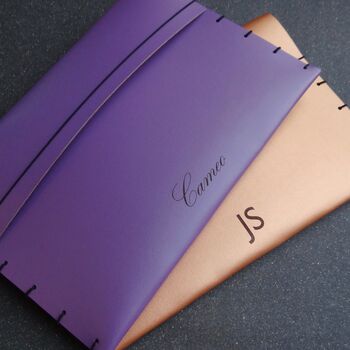Personalised A4 Leather Document Folder, 6 of 12
