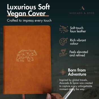 Brown Bear A5 Journal With Strap, Bookmark And Pen Holder, 2 of 7