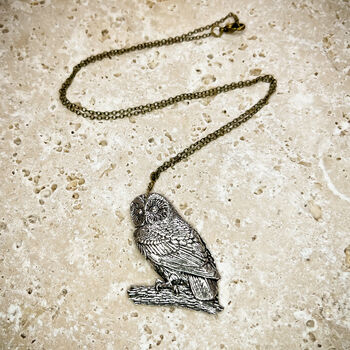 Tawny Owl Necklace, 3 of 3