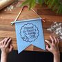 Personalised Daddy And Me Baking Club Pennant Flag Gift For Dad, thumbnail 2 of 5