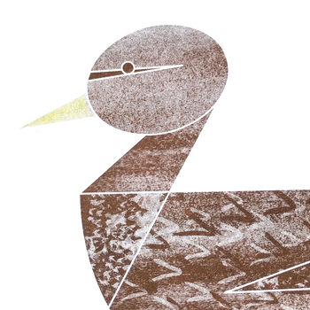 Mrs Mallard Duck Limited Edition Risograph Print, 2 of 6