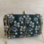 Emerald Green Handcrafted Ivy Rectangular Clutch, thumbnail 9 of 12