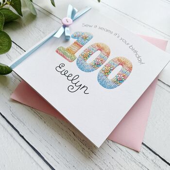 Knitting/Crochet Lover Birthday Card, Any Age, 2 of 7