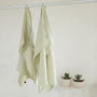 Linen Hand Towels And Wash Cloths Washed Waffle, thumbnail 4 of 9