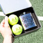 Personalised Your Ace Tennis Balls Tin And Hip Flask Gift For Dad, thumbnail 4 of 7