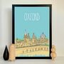 Personalised Oxford Skyline Print, thumbnail 9 of 10