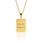 Personalised Mens Handwriting Tag Necklace, thumbnail 2 of 4