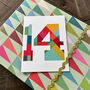 Mini Number Fourteen Card, thumbnail 4 of 5