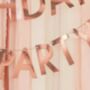 Rose Gold Personalised Birthday Banner, thumbnail 2 of 3