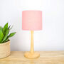 Linen Rose Pink Lampshade, thumbnail 4 of 8