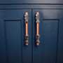 Copper And Chrome Pull Handle T Shaped, thumbnail 5 of 10
