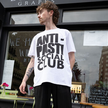Anti Pasti Social Club Unisex Slogan T Shirt In White, 2 of 5
