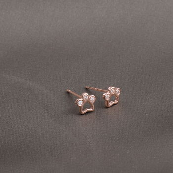 Tiny Little Paws Earring Studs, 5 of 5