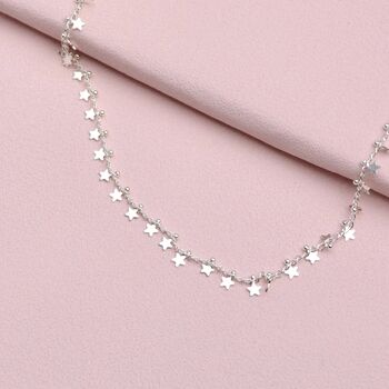 Personalised Mini Silver Star Cluster Necklace, 2 of 7