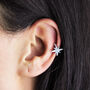 Northern Star Cubic Zirconia Diamante Ear Cuff, thumbnail 1 of 8