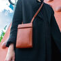 Personalised Handcrafted Leather Crossbody Phone Bag, thumbnail 1 of 11