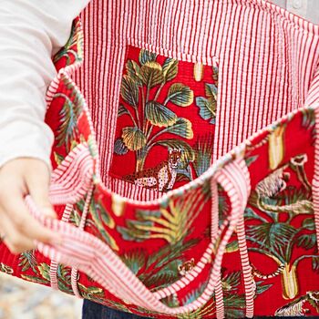 Reversible Leopard Print Quilted Cotton Tote Bag, 2 of 3