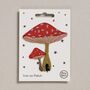 Toadstools Iron On Patch, thumbnail 1 of 4