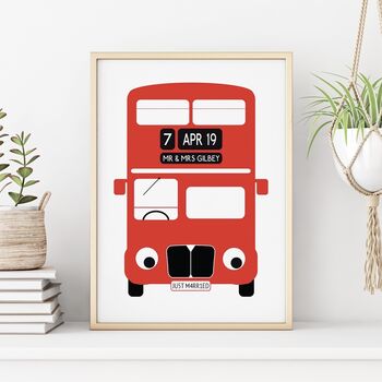 Personalised London Bus Print, 2 of 5