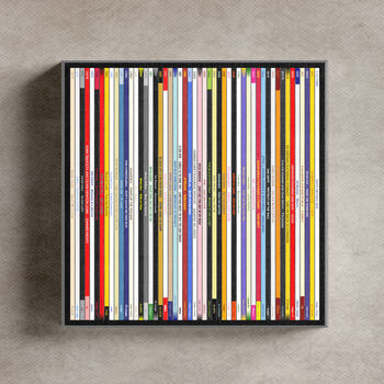 50th Birthday Print Music Number Ones Gift 1975, 7 of 7