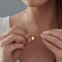 Everlasting Memory Forget Me Not Gold Plated Necklace, thumbnail 6 of 7