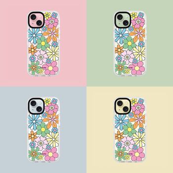 Retro Flower Phone Case For iPhone, 7 of 8