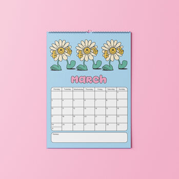 2025 Checkered Daisy Calendar, 3 of 4