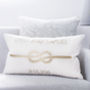 Personalised Infinity Love Knot Cushion, thumbnail 1 of 6